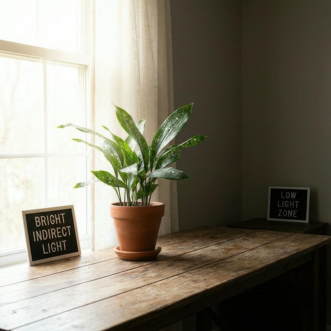 Aspidistra Milky Way light diagram