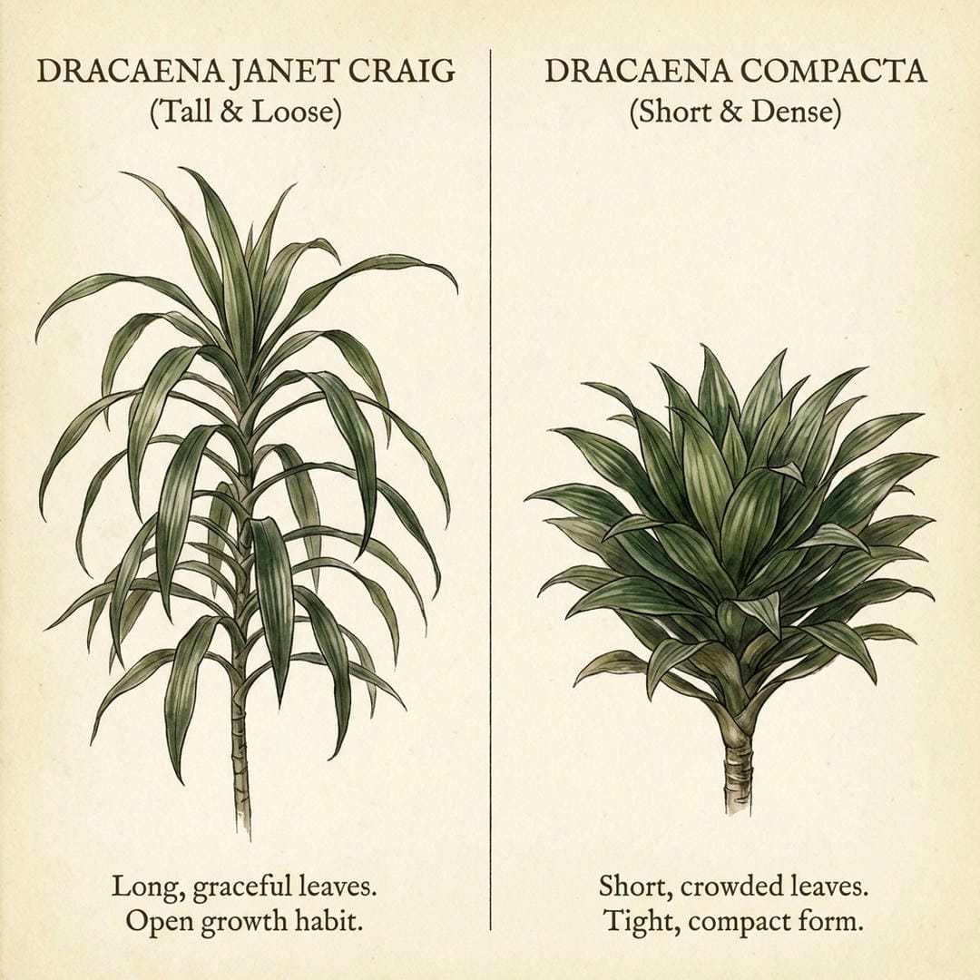 Comparison of loose Janet Craig vs dense Compacta