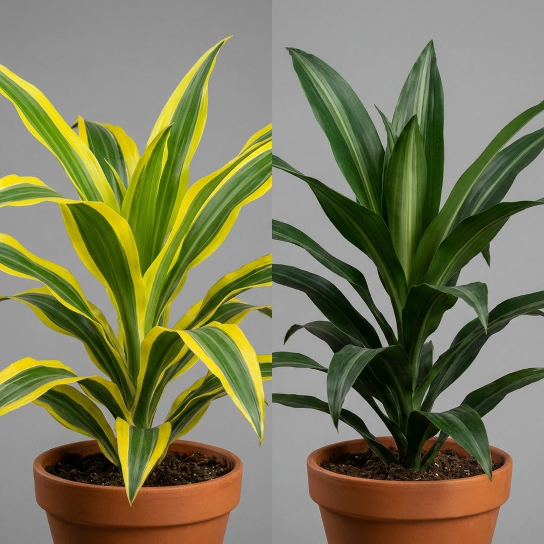 Song of India (yellow) vs Song of Jamaica (green)