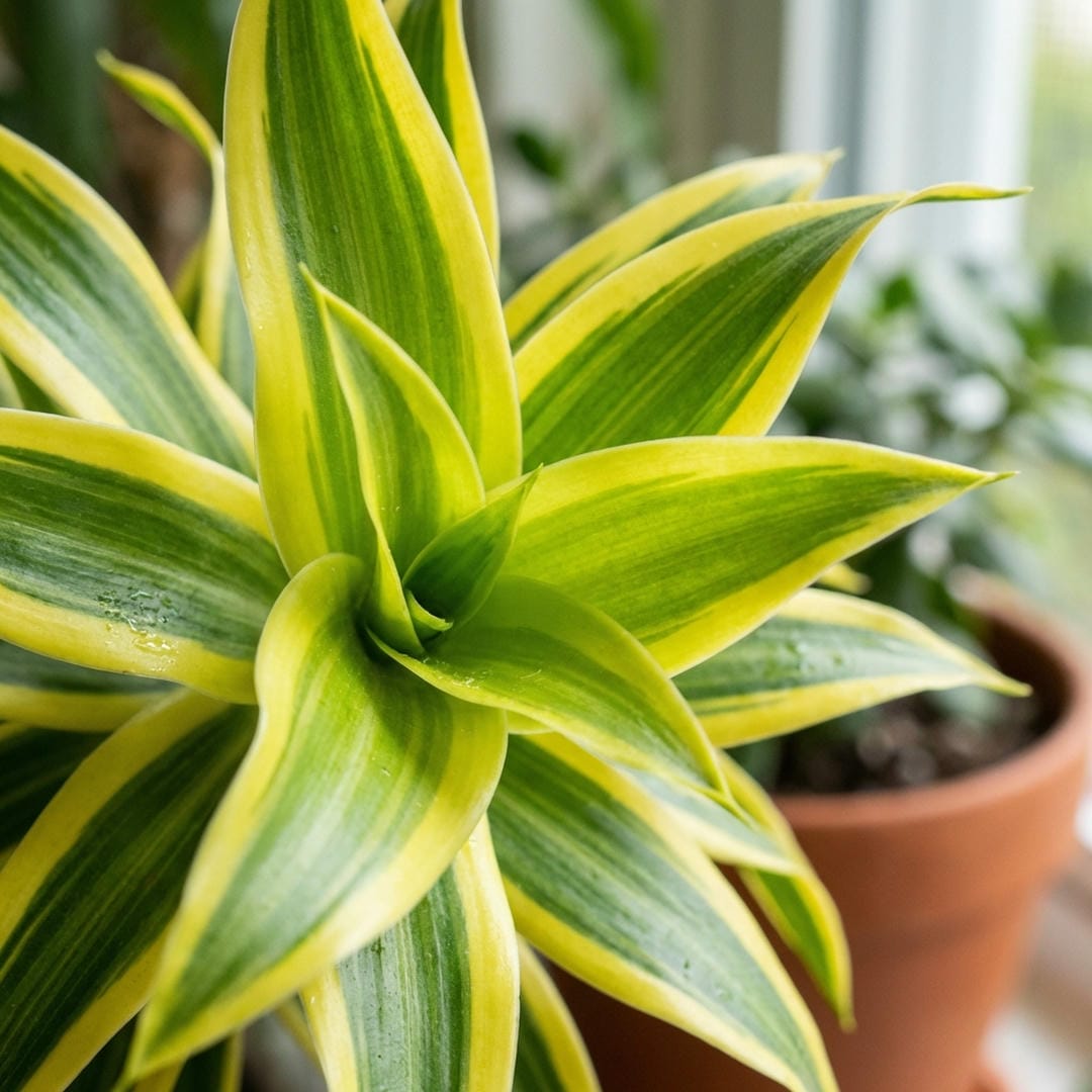 Macro shot of the swirling leaf pattern