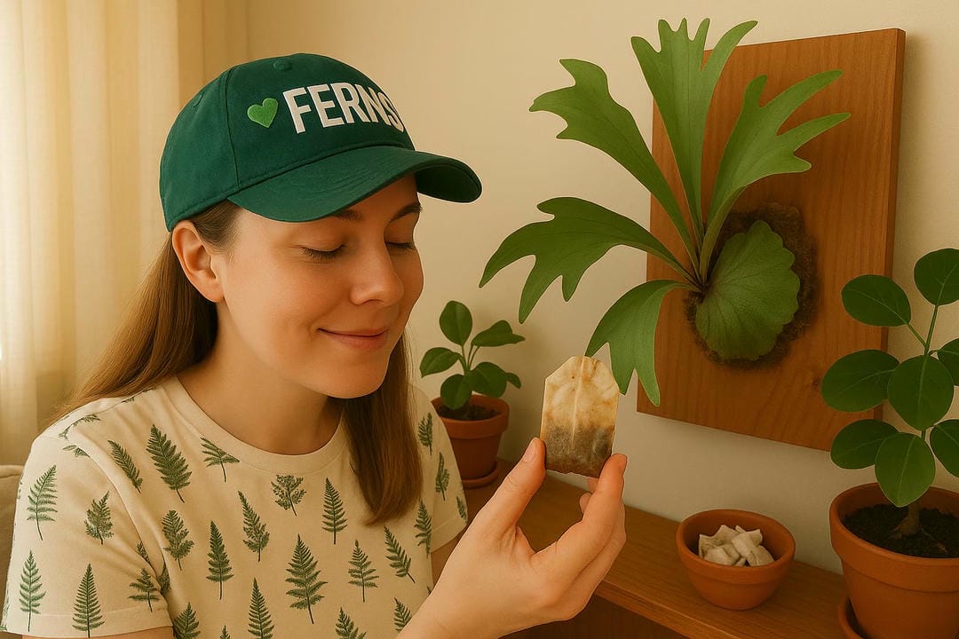 Do Staghorns like tea bags?